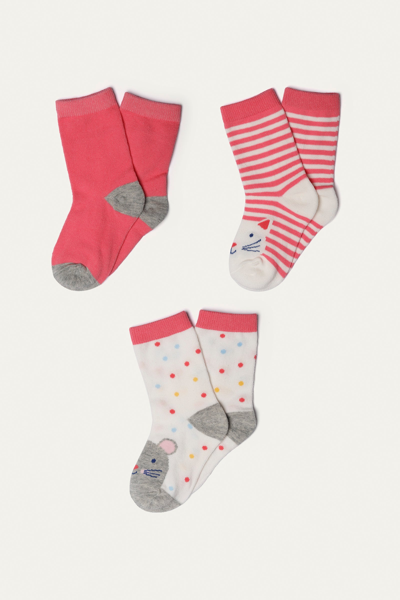 Socks - Soft Cotton/Polyester/Elastane | Assorted - Best Kids Clothing Brands In Pakistan Online|Minnie Minors