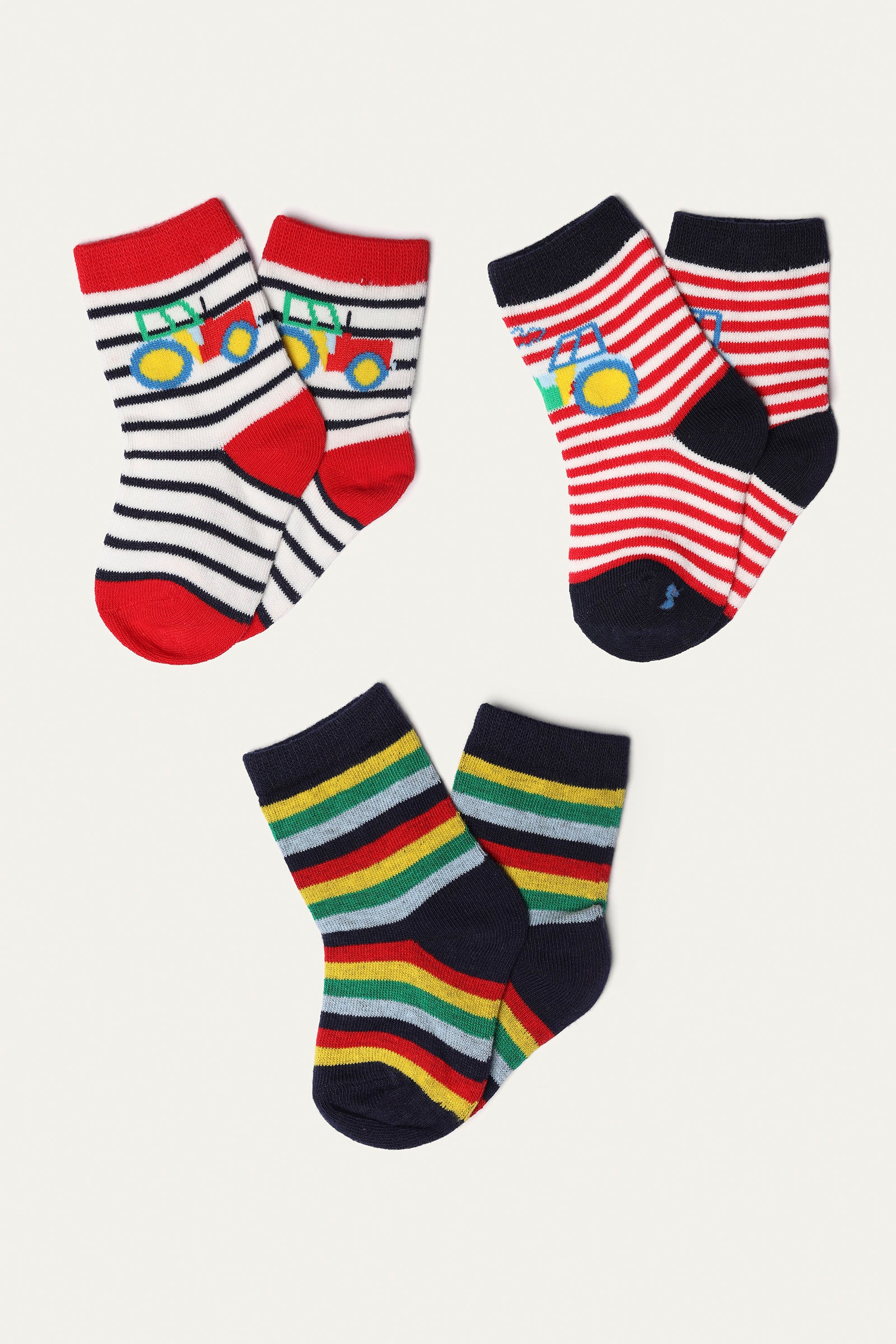 Socks - Soft Cotton/Polyester/Elastane | Assorted - Best Kids Clothing Brands In Pakistan Online|Minnie Minors