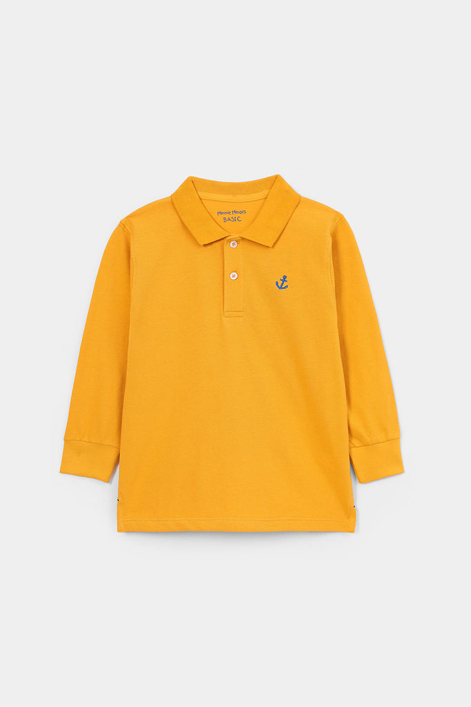 Long sleeve polo for baby boy best sale