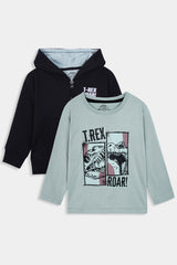 T-Shirt and Zip-Through Hoodie (BJT-046)