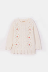 Crocheted Hand Embroidered Sweater (GMMS-216)