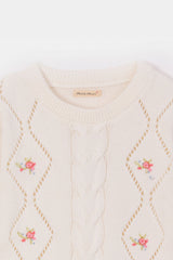 Crocheted Hand Embroidered Sweater (GMMS-216)