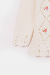 Crocheted Hand Embroidered Sweater (GMMS-216)