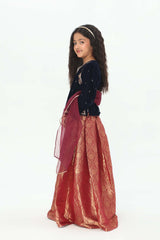 Embellished Kameez, Gharara & Dupatta (GPW-1040)