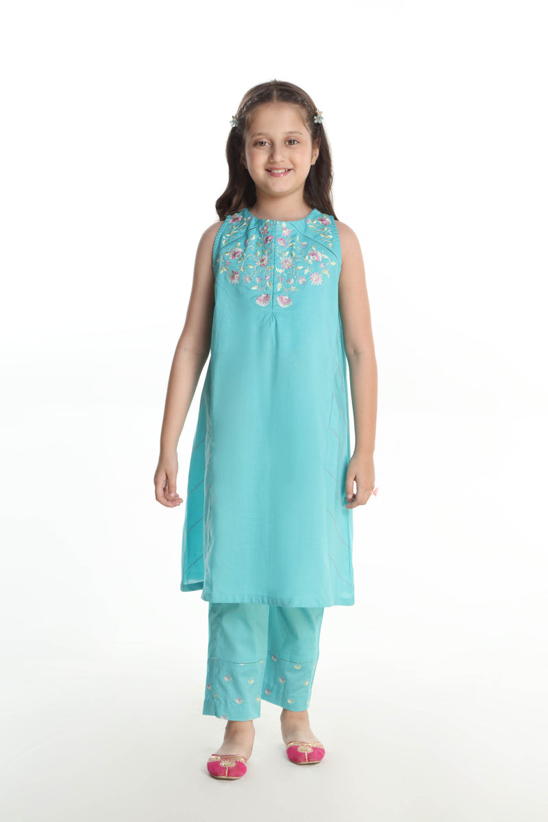 Embroidered Kameez With Trousers (GSK-530)