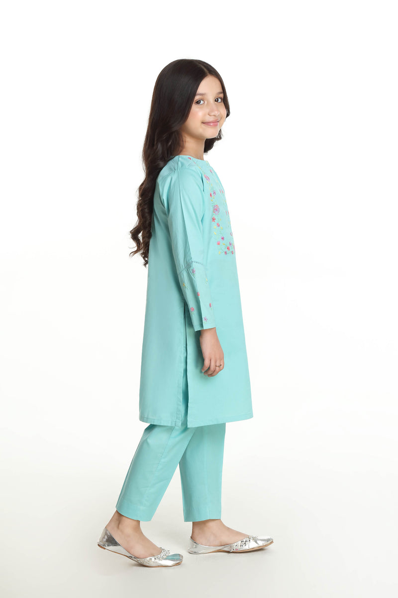 Hand Embroidered Kameez With Trousers (GSKH-22)