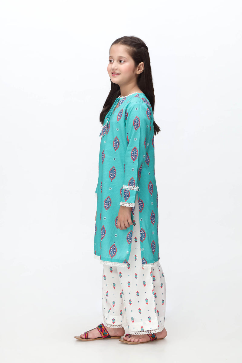 Printed Kurti With Trousers (DGKSN-04)