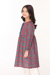 Digital Printed Embellished Flared Kurti (DGK-399)