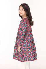 Digital Printed Embellished Flared Kurti (DGK-399)